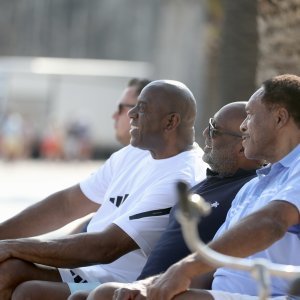 Magic Johnson s obitelji i prijateljima u Trogiru