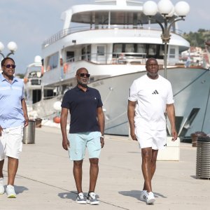 Magic Johnson s obitelji i prijateljima u Trogiru