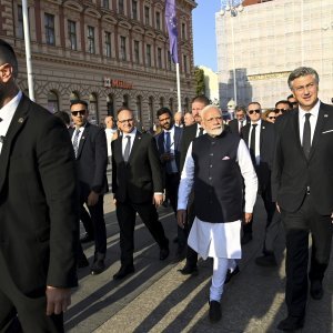 Narendra Modi i Andrej Plenković prošetali Zagrebom