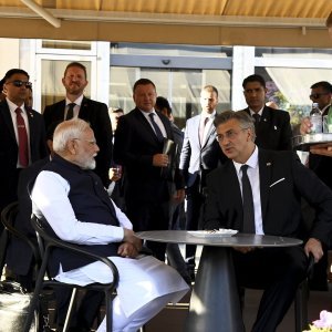 Narendra Modi i Andrej Plenković prošetali Zagrebom