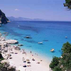 Plaža Cala Goloritze, Cala Gonone, zaljev Orosei, Sardinija
