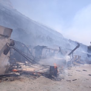 Izgorjela uljara Orgula u Marušićima