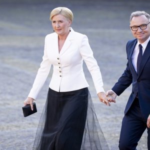 Poljski predsjednik Andrzej Duda s partnericom