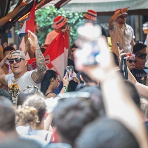 Zagreb: Atmosfera u centru grada uoči sutrašnjeg koncerta Marka Perkovića Thompsona