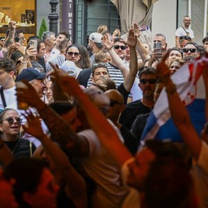 Zagreb: Atmosfera u centru grada uoči sutrašnjeg koncerta Marka Perkovića Thompsona