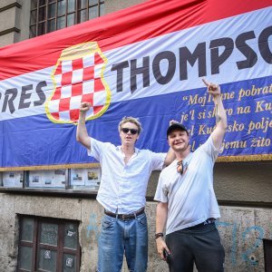 Zagreb: Atmosfera u centru grada uoči sutrašnjeg koncerta Marka Perkovića Thompsona