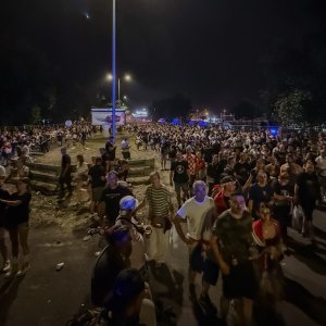 Veliki zastoj na Mostu slobode