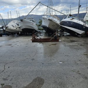 Šteta na brodovima nakon oluje u Splitu