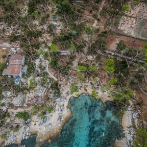 Uvala Bene na Marjanu nakon orkanskog nevremena
