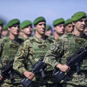 Uvježbavanje pješačkih postroja za mimohod