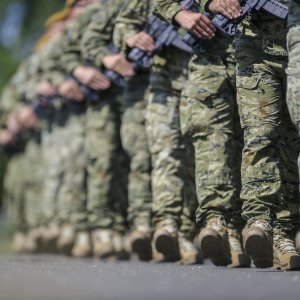 Uvježbavanje pješačkih postroja za mimohod