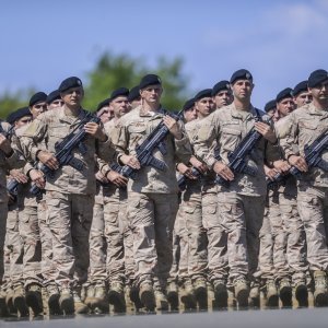 Uvježbavanje pješačkih postroja za mimohod
