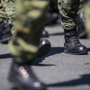 Uvježbavanje pješačkih postroja za mimohod
