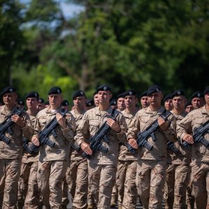 Uvježbavanje pješačkih postroja za mimohod