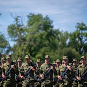 Uvježbavanje pješačkih postroja za mimohod