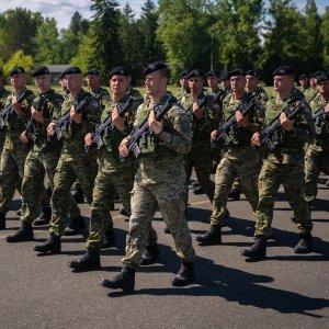 Uvježbavanje pješačkih postroja za mimohod