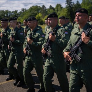 Uvježbavanje pješačkih postroja za mimohod