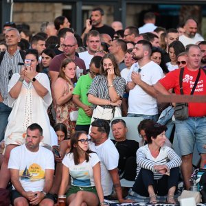 Vela Luka uoči početka koncerta 'Trag u beskraju'