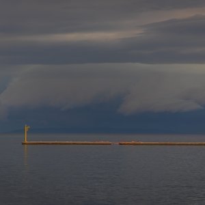 Dolazak olujnog nevremena nad Novalju