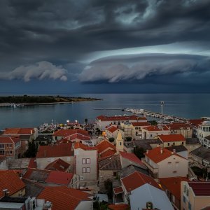 Dolazak olujnog nevremena nad Novalju