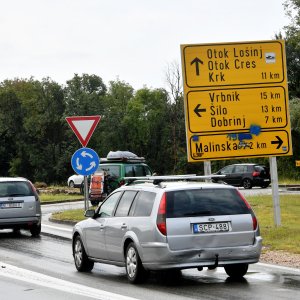 Prometna gužva na otoku Krku