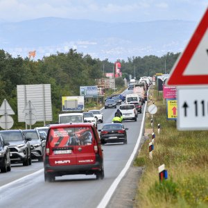 Prometna gužva na otoku Krku