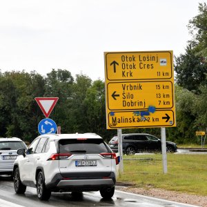 Prometna gužva na otoku Krku