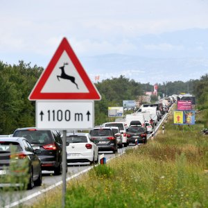Prometna gužva na otoku Krku