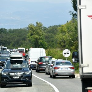 Prometna gužva na otoku Krku