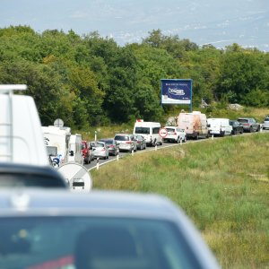 Prometna gužva na otoku Krku
