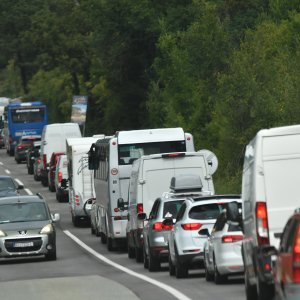 Prometna gužva na otoku Krku
