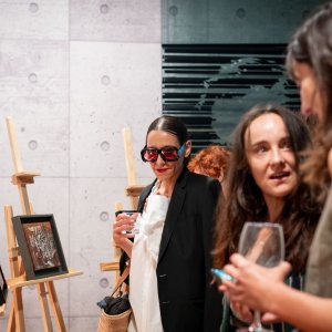 Marina Scotti i Lu Dedić na izložbi u Šibeniku