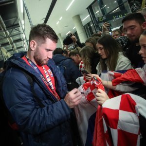 Doček rukometaša u Zračnoj luci Franjo Tuđman