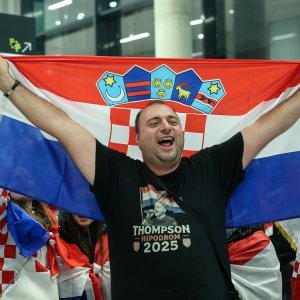 Doček rukometaša u Zračnoj luci Franjo Tuđman