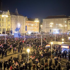 Zagreb: Doček rukometaša