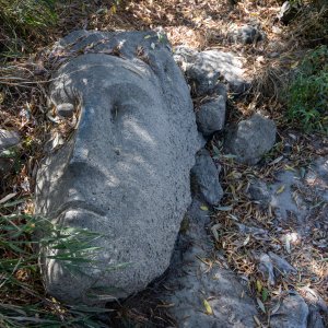 Zagreb: Ispod Hendrixova mosta izronila kamena skulptura 'Vodan'