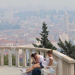 Split prekriven dimom zbog požara kod Tomislavgrada