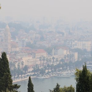 Split prekriven dimom zbog požara kod Tomislavgrada