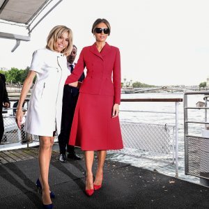 Melania Trump i Brigitte Macron prije večere krstarile su Seinom