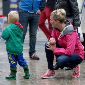 Janica Kostelić s nećakom Ivanom