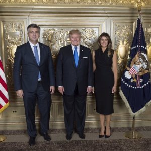Andrej Plenković, Donald i Melania Trump