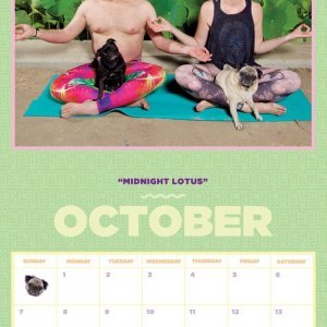 Pug Yoga kalendar 2018.