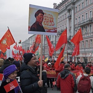 Parada Crvene armije i komunističke partije u Moskvi