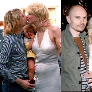 Kurt Cobain, Courtney Love i Billy Corgan
