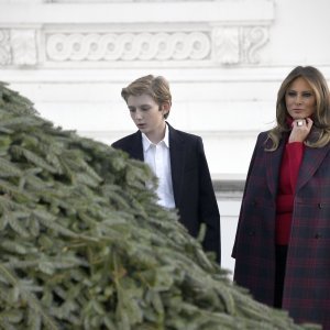 Melanija Trump i njezin sin Barron Trump