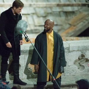 Jamie Foxx i Taron Egerton na snimanju 'Robina Hooda' u Dubrovniku