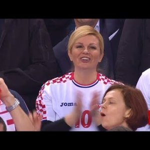 Kad Kolinda navija, Hrvatska pobjeđuje! Croatia - Norway