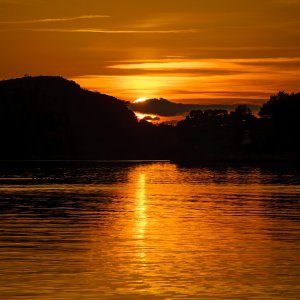 Zalazak sunca na šibenskoj rivi