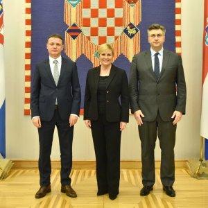 Gordan Jandroković, Kolinda Grabar Kitarović i Andrej Plenković