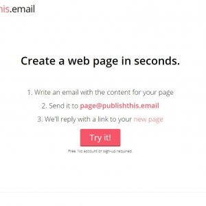 Publish This Email - pretvorite svoje poruke u HTML web stranicu